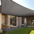 LOVE STORY Custom Size 14'x20' Dark Grey Sun Shade Sail Rectangle UV Block by LOVESTORY