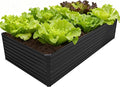 8x4x2FT Galvanized Raised Garden Bed Kit, Vegetable Plant Boxes-Rectangle Metal by DIIYIV