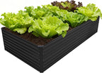 8x4x2FT Galvanized Raised Garden Bed Kit, Vegetable Plant Boxes-Rectangle Metal by DIIYIV
