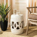SAFAVIEH Home Collection Double Coin Cream Ceramic Indoor/ Outdoor Decorative - Image 2
