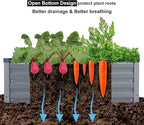 2 Pack 6x1.5x1FT Galvanized Raised Garden Beds Kit Outdoor Metal Gardening - Image 4