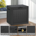 Outdoor Storage Box, Resin Deck Boxes Indoor and outdoor, Waterproof Storage - Image 9
