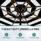 AreShark 9 FT Patio Umbrella for Outdoor, Outdoor Table Umbrella - Image 3