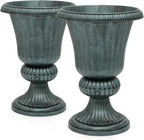 Magshion 20" Urn Planters for Outdoor Plants, Large Decorative Front Porch by Magshion