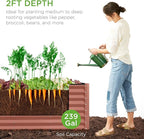 Best Choice Products 8x2x2ft Raised Outdoor Metal Garden Bed, Deep Root Box - Image 4