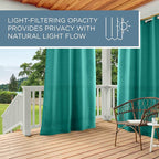 TOWN & COUNTRY BASICS Cabana Solid Heavyweight Indoor Outdoor Curtains - Image 2
