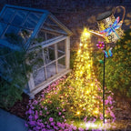 Solar Watering Can with Lights Outdoor Garden, 41in Large Dragonfly Garden - Image 8