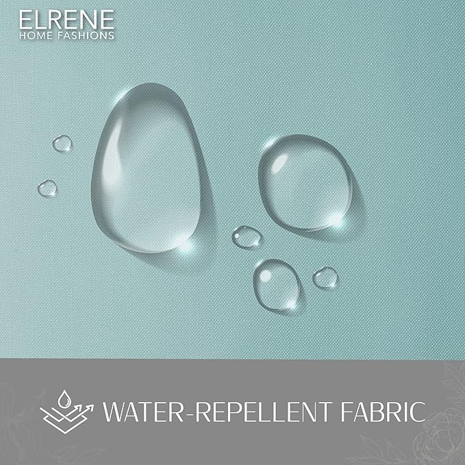 Elrene Home Fashions Matine Weatherproof Tab-Top Indoor/Outdoor Solid Color - Image 5