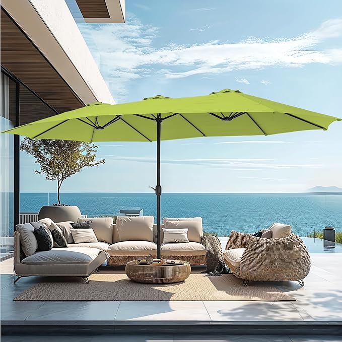 PHI VILLA 15ft Large Patio Umbrellas by PHIVILLAThepioneerofcomfortablehouseholdsupplies