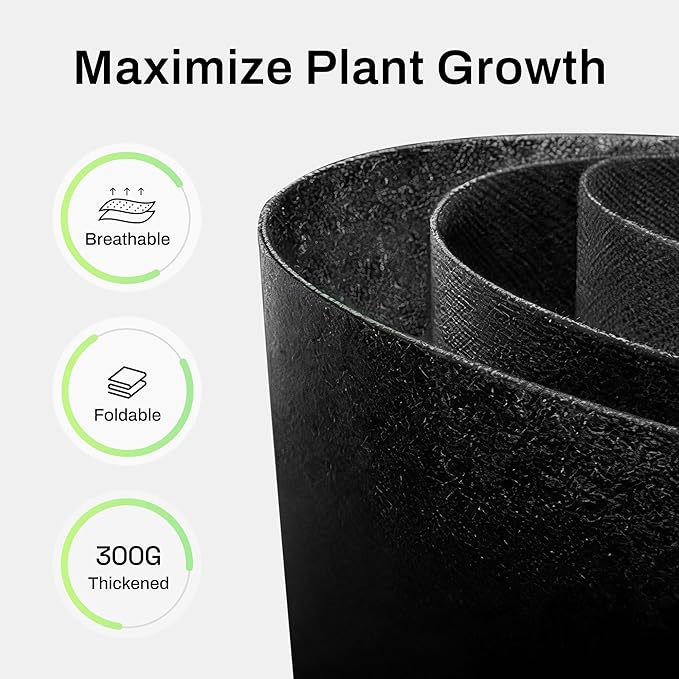 BN-LINK 5-Pack 5 Gallon Grow Bags, Heavy Duty Aeration Fabric Pots - Image 5