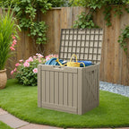 Patiowell 43 Gallon Resin Deck Box, Outdoor Storage Box - Image 5