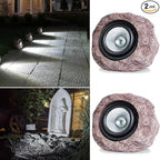 Outdoor Solar rock lights, IP65 Waterproof LED Super Bright spotlights by Cloud+sakura