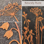 Metal Flowers for Outside, Decorative Garden Stakes, Flower Bed Decor Plant - Image 5