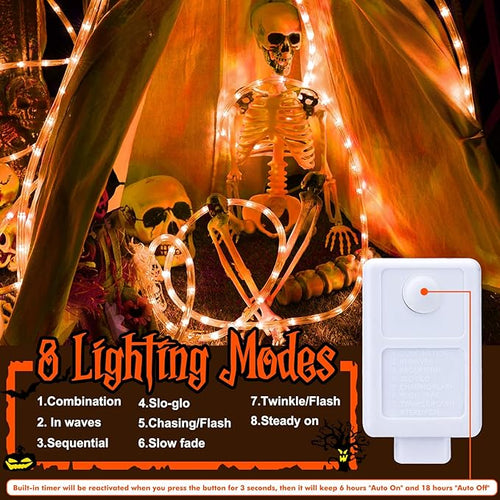 50ft LED Rope Lights Outdoor, 360 LED Connectable and Flexible Tube Lights - Image 2