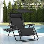 Best Choice Products 30” Wide Folding Zero Gravity Outdoor Recliner Patio - Image 3