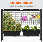 OYEAL Raised Garden Bed 32" Tall Elevated Planter Boxes - Image 4