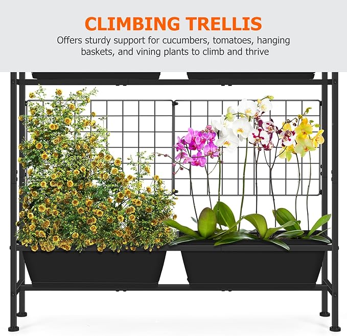 OYEAL Raised Garden Bed 32" Tall Elevated Planter Boxes - Image 4