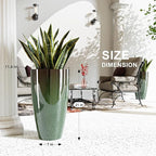 QCQHDU 21 inch Tall Planters for Outdoor & Indoor Plants, 2 Pack Sturdy - Image 5