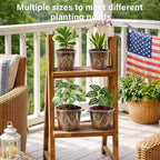 8 Packs 8 Inch Reinforced Large Clear Nursery Pots - Image 7