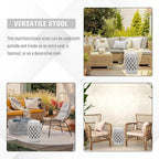 Outsunny 13" x 18" Ceramic Garden Stool - Image 5