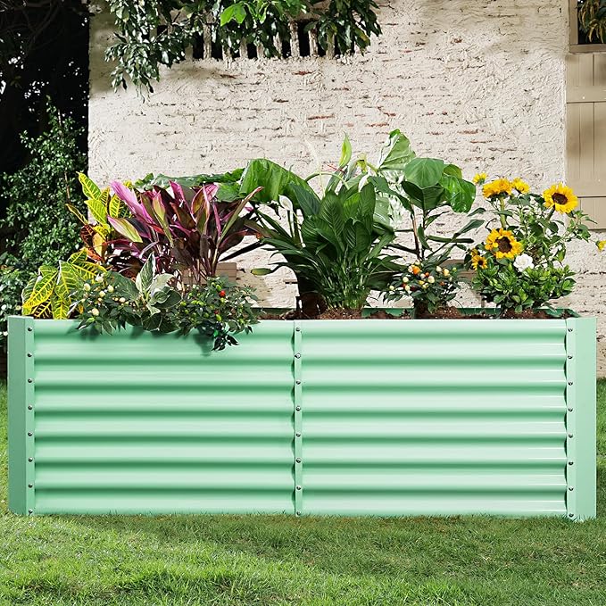 Land Guard 6×3×2ft Galvanized Raised Garden Bed, Planter Boxes Outdoor - Image 6