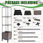 Raised Garden Bed with Tomato Planter Cage, 50.4" Self Watering Tomato Planter - Image 8