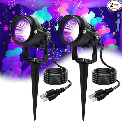 12W Black Lights for Glow Party by Qeeanmo