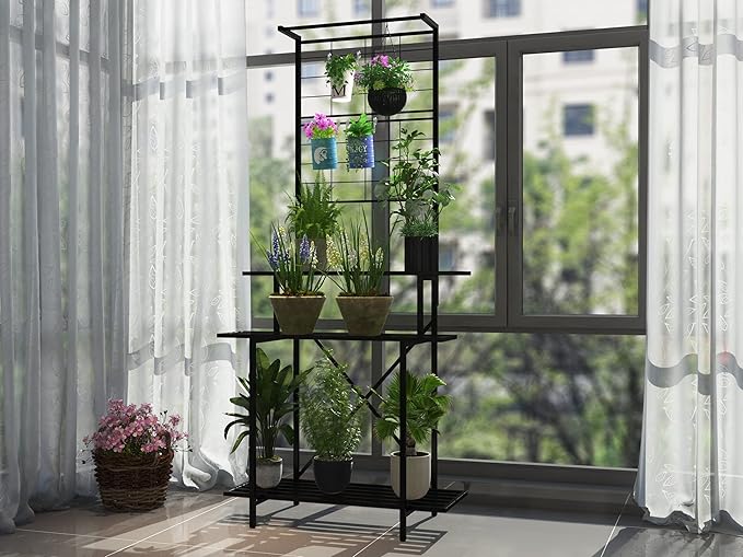 Hanging Plant Pot Shelf Rack Heavy Duty Plant holder Trellis - Image 4
