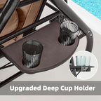HOMREST 3 Seat Outdoor Porch Swing - Image 7