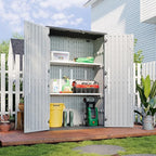 Aoxun White Resin Outdoor Storage Shed by Aoxun