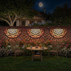 6 Pack Solar Fence Lights Outdoor Wall Lights Plastic Solar Powered Deck Step - Image 5