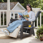 Outdoor Indoor Wicker Recliner - Image 7
