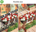 HFHOME Set of 4 Adjustable Window Planter Box Brackets, Planter Shelving - Image 4
