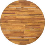 SAFAVIEH Outdoor Collection Leo Natural/Black 4-Leg Round Coffee Table - Image 6
