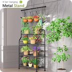 GIOTORENT Plant Stand Indoor Outdoor, 4-Tier Heavy Duty Metal Shelves, Display - Image 4