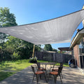 SUNLAX Sun Shade Sail 12' x 16' Silver Grey Rectangle Canopy Sail Shade Cover by SUNLAX