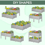 Outsunny 4 Piece Raised Garden Bed - Image 4