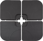 VECELO 4-Piece Heavy-Duty Cantilever Offset Patio Umbrella Base/Stand Outdoor by VECELO