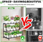 3 Tier Stair Style Metal Plant Stand - Image 4