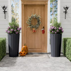 23.6" Tall Outdoor Planters Set of 2, Large Planters - Image 7