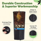 Idzo All Weather Wicker Planters - Image 4