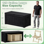 Greesum Outdoor Storage Box 120 Gallon Storage Bin - Image 5