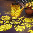 Sunflower Solar Watering Can Lights, Outdoor Waterproof Garden Lanterns - Image 2