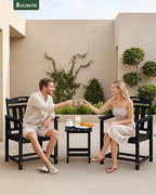 Set of 2 Weatherproof Patio Chairs - Image 9