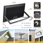 600W 2pack LED Stadium Flood Lights, 67500LM Super Bright LED Arena Outdoor - Image 2