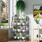 GIOTORENT Plant Stand Outdoor Indoor 4 Tier Metal Waterproof - Image 2