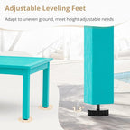 LUE BONA Outdoor Coffee Table, HDPS Patio Coffee Tables - Image 5