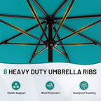 AreShark 9 FT Patio Umbrella for Outdoor, Outdoor Table Umbrella - Image 3