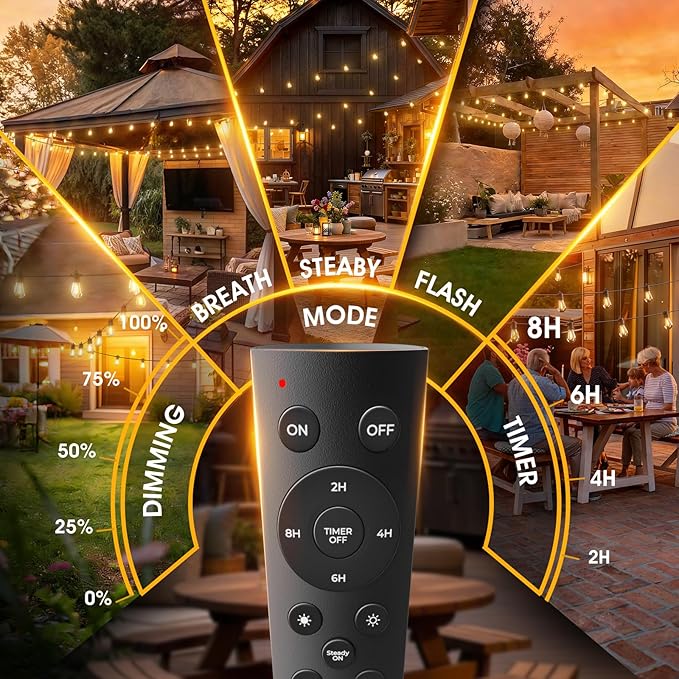 addlon 72FT LED Outdoor String Lights - Image 3