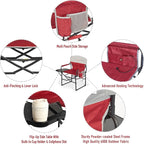 SUNNYFEEL Heated Camping Directors Chair, Heavy Duty, Oversized Portable - Image 6
